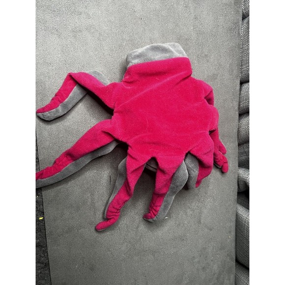 VTG Plush Creations Inc Full Hand Puppet Octopus Gray Pink 1993 Stuffed Animal - Picture 8 of 11